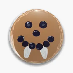 Tvd Vampire Fang Pancakes Soft Button Pin Collar Clothes Fashion Funny Lapel Pin Badge Metal Brooch Jewelry Gift Creative Decor