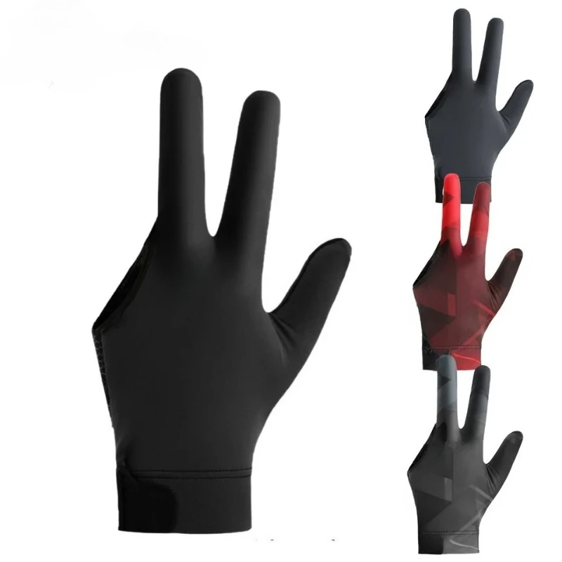 

Thin Billiard Glove with 3 Fingers Breathable Professional AntiSlip WearResistant High Moisture Absorption QuickDrying
