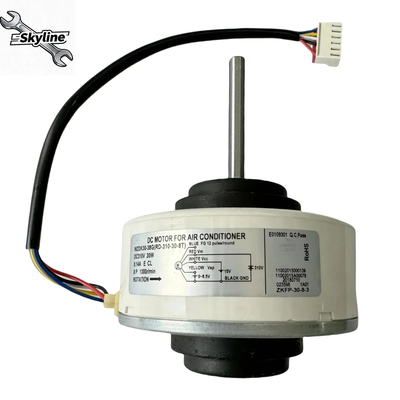 RD-310-30-8T DC Brushless Fan Motor, 30W Inverter Air Conditioner Motor Replacement