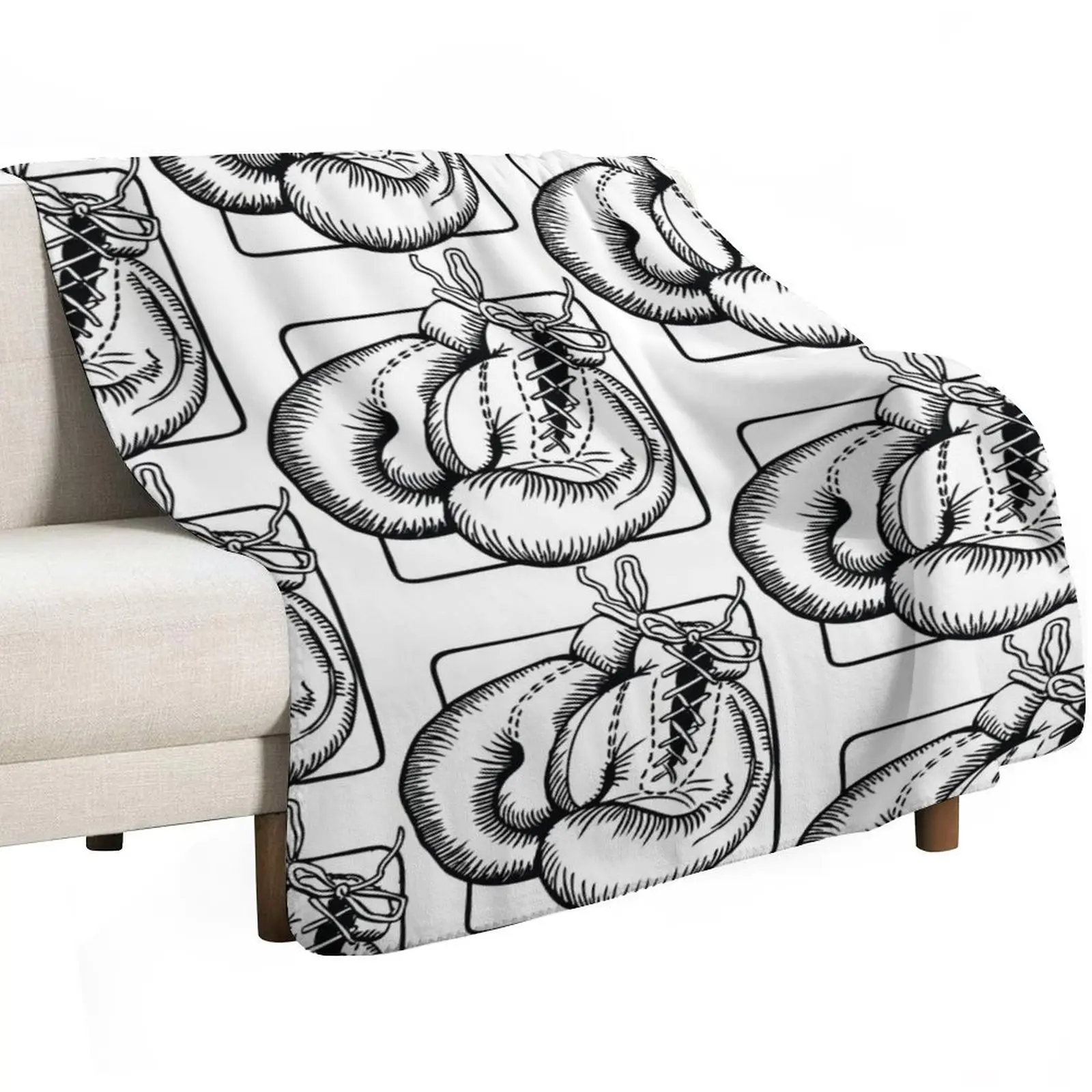 Boxing gloves Throw Blanket Thermal Personalized Gift sofa bed decorative bed plaid Vintage Blankets