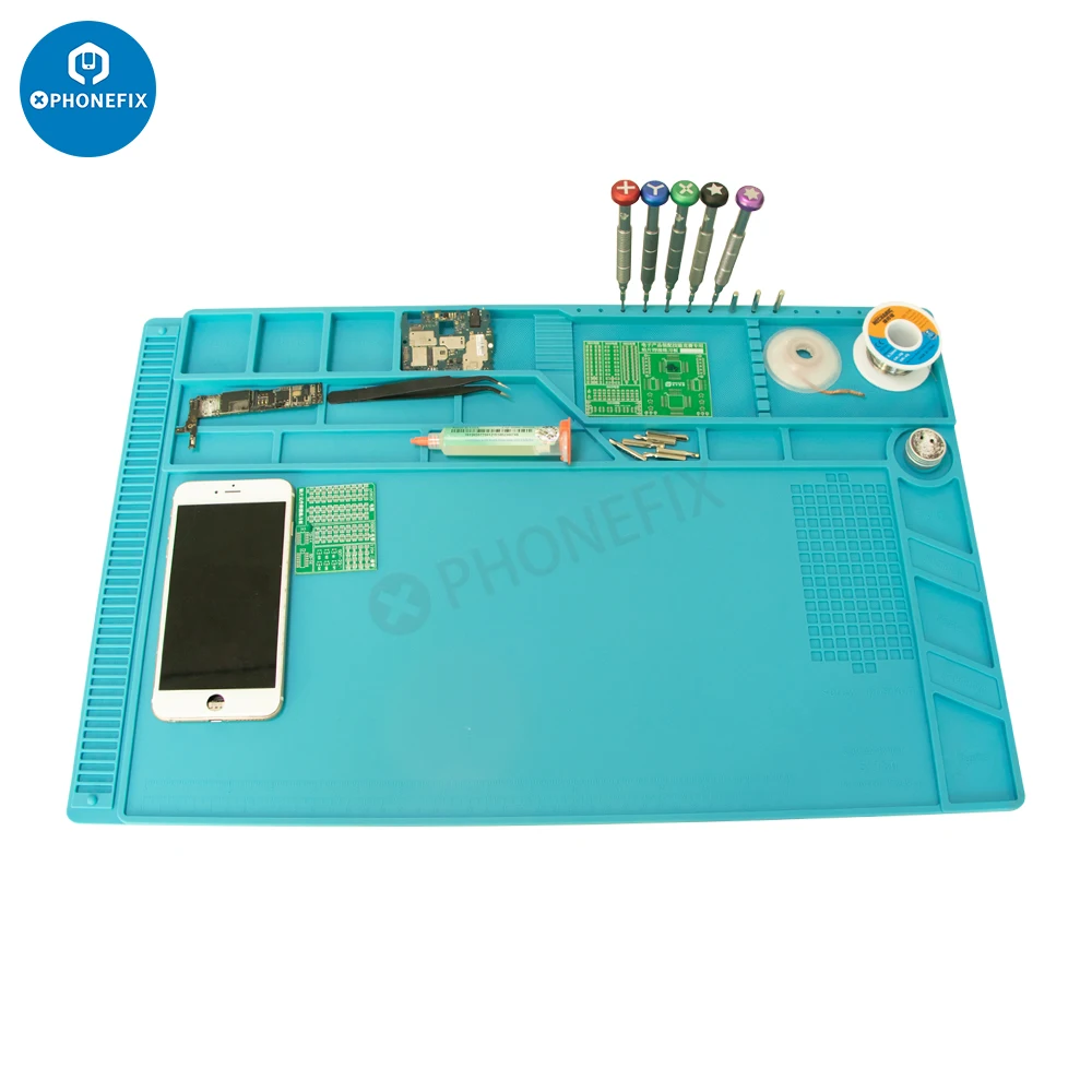 

ESD Heat Insulation Soldering Working Mat Tablet Phone Repair Magnetic Silicon Pad BGA Soldering Station Repair Welding Platform