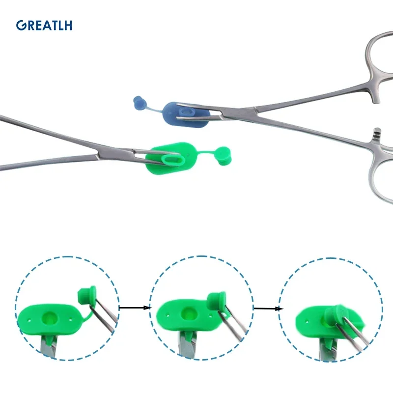 Protector de aguja de liposucción, herramienta de liposucción protectora de piel de silicona suave Autoclavable, 2 uds.