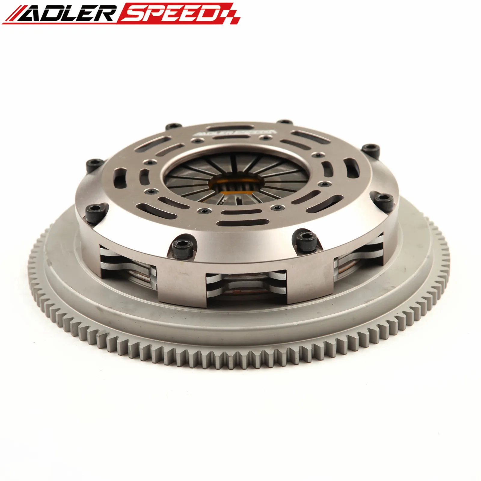 ADLERSPEED SPRUNG TWIN DISC CLUTCH & FLYWHEEL KIT FOR  Nissan SR20DET SILVIA 240SX 200SX S13 S14