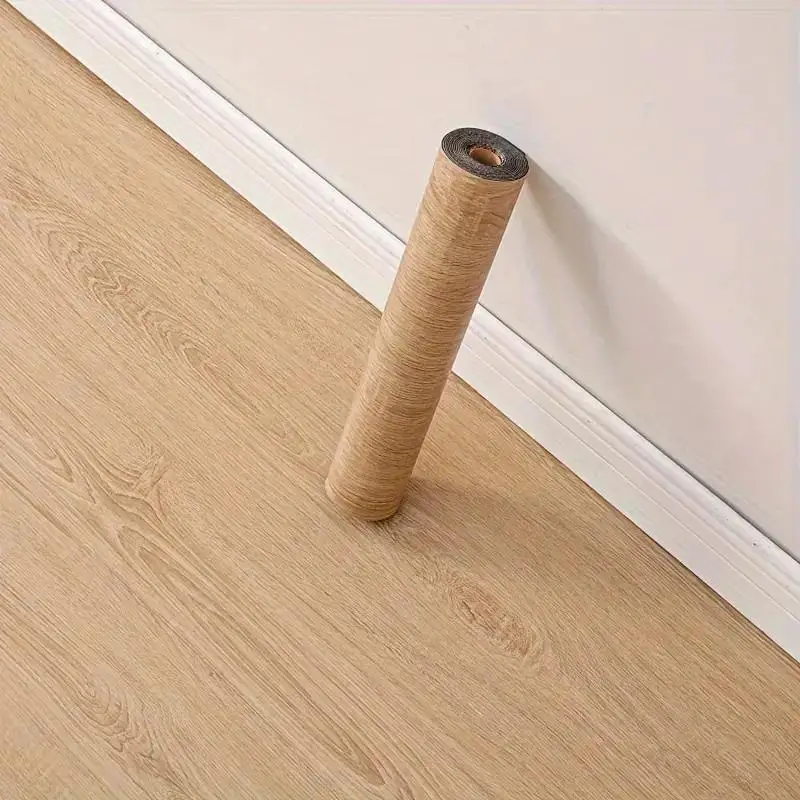 

Self-Adhesive Wood Grain Floor Sticker Waterproof Wallpaper For Bedroom Living Room Toilet Kitchen Home Decor Floor Sticker