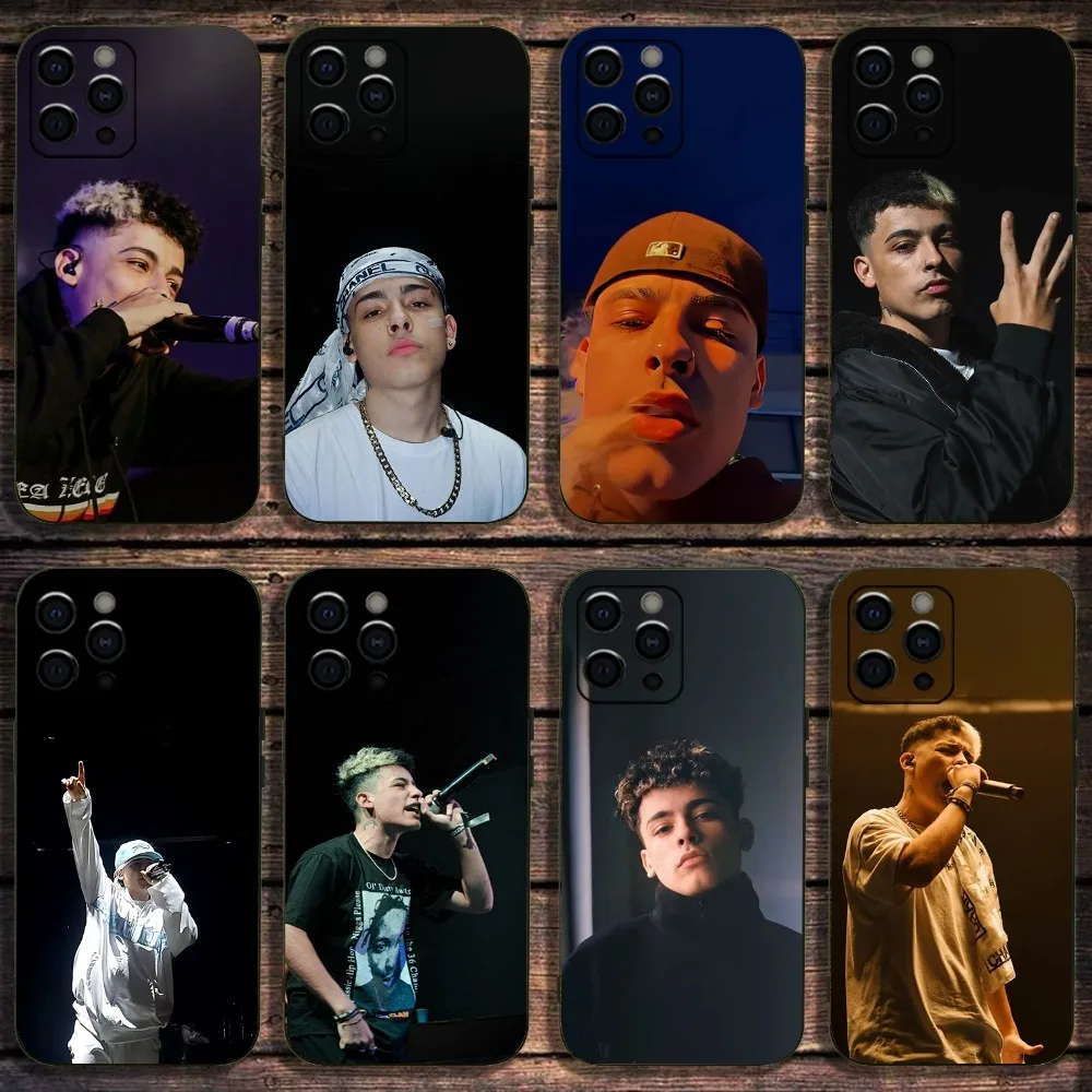 T-Trueno Fell Me Rapper Phone Case For Apple iPhone 15,14,13,12,11,Pro,X,XS,Max,XR,Plus,Mini Soft Black Cover