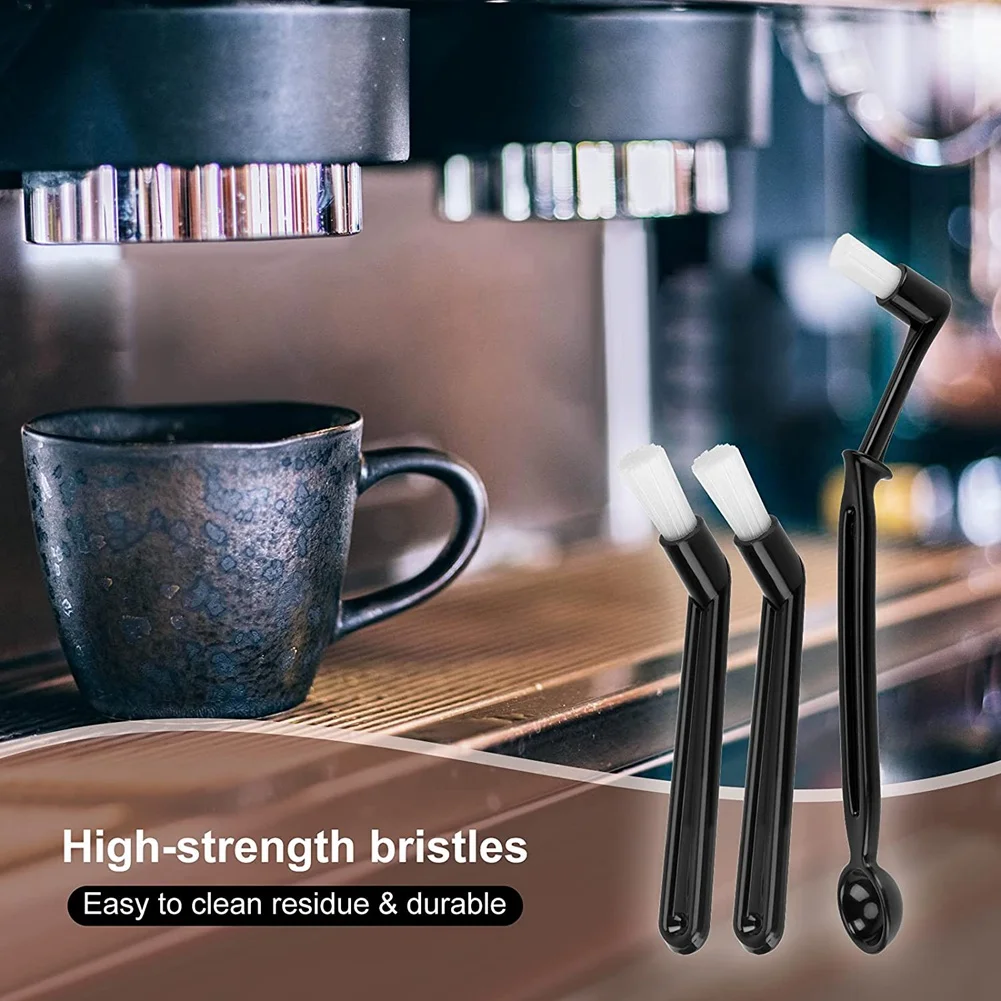 5 шт., щетка для кофемашины с ложкой, щетка для кофемолки, группа для очистки головки кофемашины, металлическая глухая чаша