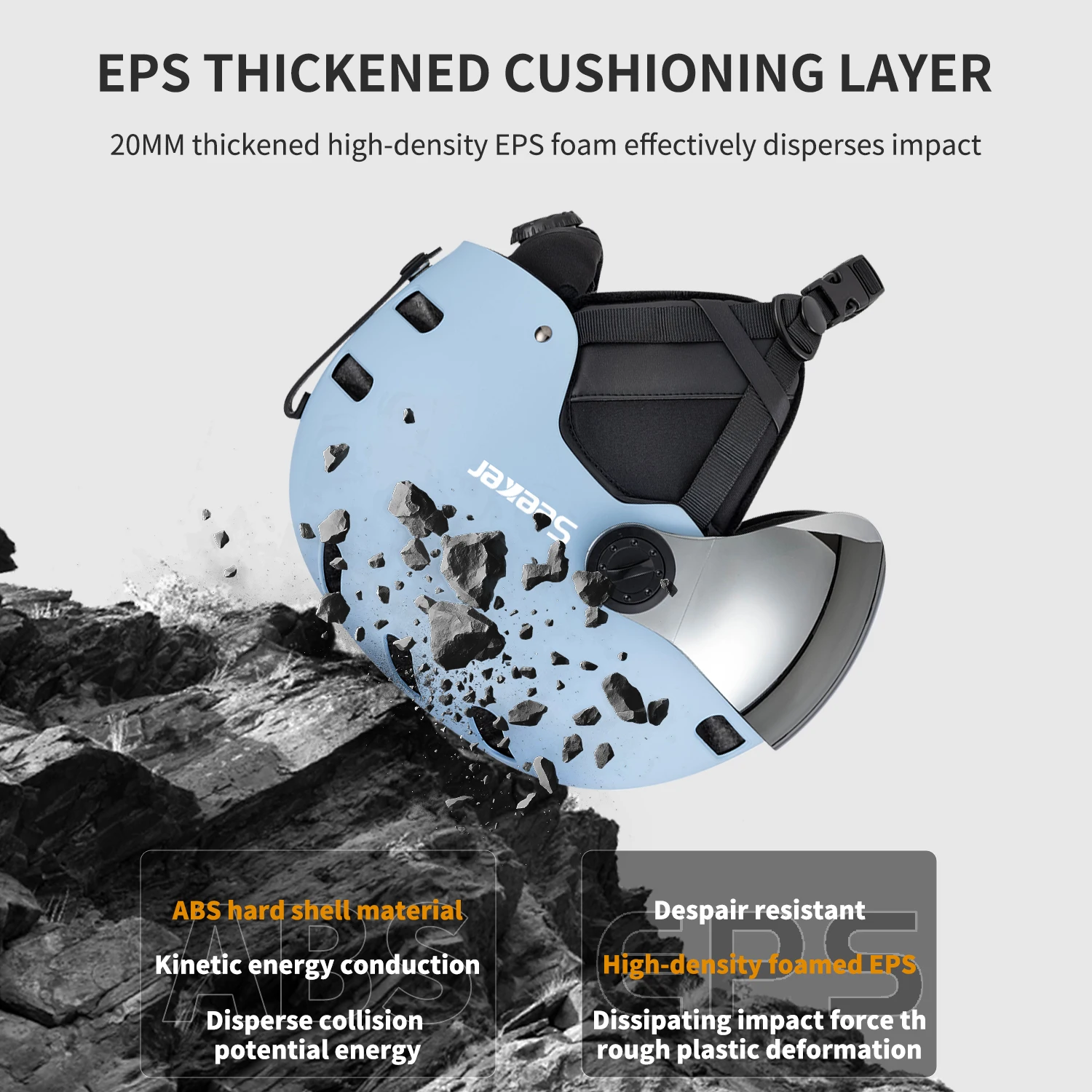 خوذة تزلج احترافية من SEEKER للتزلج في الهواء الطلق برأس قابل للتنفس EPS + ABS خوذة تزلج مدمجة خوذة أمان للتزلج