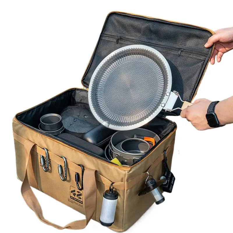 

Camping Organizer Bag Utility Tote Bag Camping Organizer 30L Duffel With Ergonomic Handle Waterproof Container For Barbecue