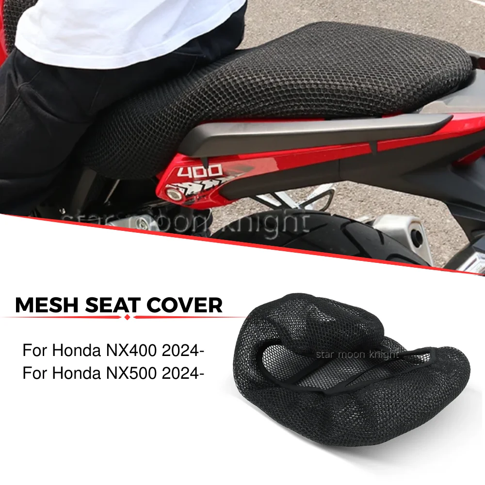 

For Honda NX500 NX400 NX 500 400 2024+ Motorcycle Accessories Mesh Breathable Seat Cover Heat Insulation Seat Covers Protector