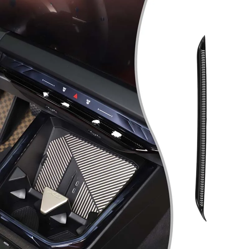 

1Pcs ABS Black For BMW X3 G45 2025+ Car styling central control screen air outlet mesh sticker interior protection accessories