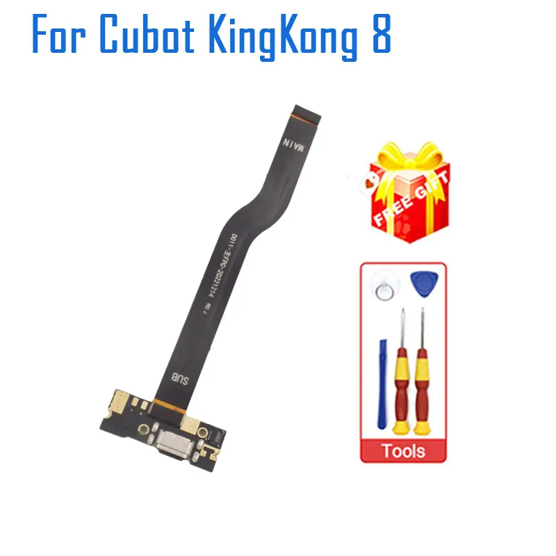 

New Original Cubot Cubot KINGKONG 8 USB Board Base Charging Port Board With Main FPC Accessories For Cubot KING KONG 8 Phone