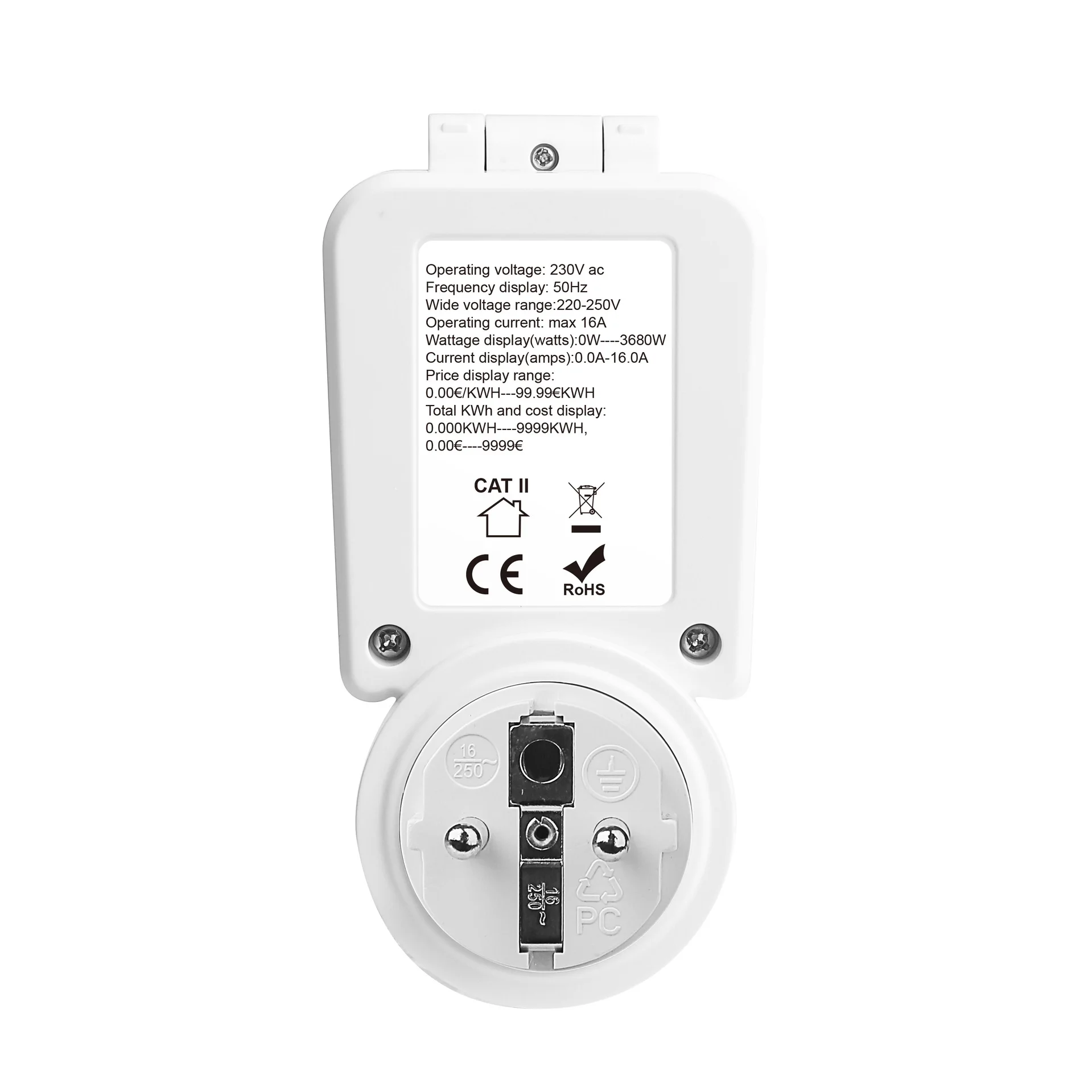 

Измеритель мощности с ЖК-дисплеем, ваттметр, тестер энергопотребления, счетчик электроэнергии (кВтч), измеритель тока, напряжения и мощности с откидной крышкой