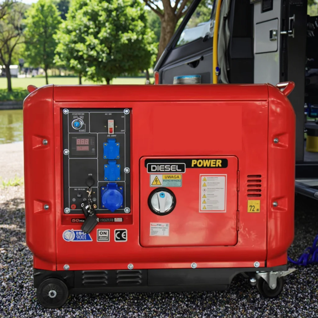 Super Silent Portable Diesel Generators Soundproof  3kva 4kva 5kva 6kva 7kva 8kva 10kva 110V 220V 380V 400V 50hz 60hz Remote