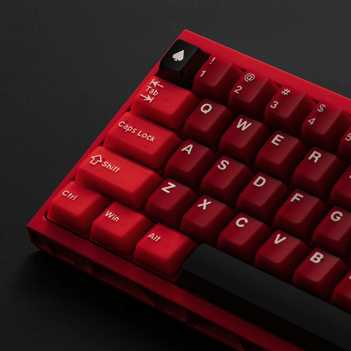 

Bordeaux Red Keycaps Cherry Profile PBT+PC Double Shot Translucent Keycaps for MX Switch 61/64/87/96/104 Mechanical Keyboard