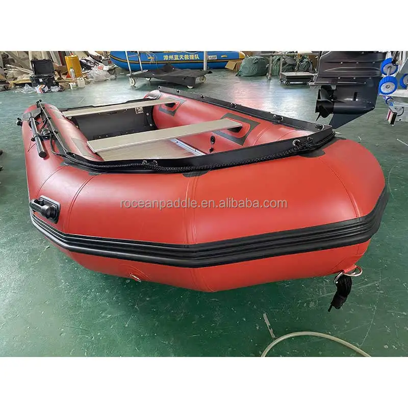 Łódź wiosłowa dmuchana dla 5 osób, do sportów wodnych, wykonana z PVC, składana, do łowienia na jeziorze, morzu, rzece.