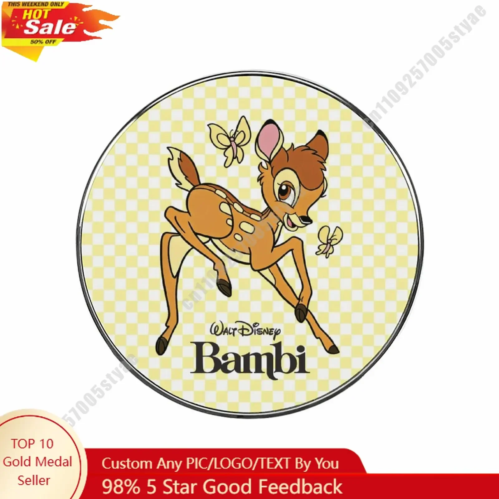 

Bambi Refrigerator Magnets Disney Themed Creative Custom Design Personalize Your Photo Text Cartoon Toy Home Decoration