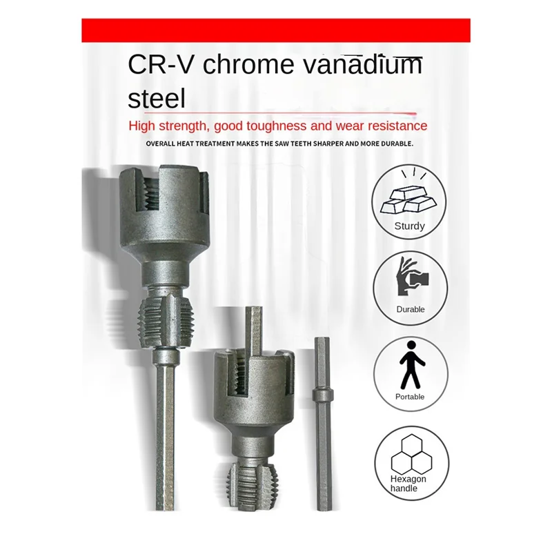 Alat Threading Pipa DN15 DN20 4/6 Poin Kit Threader Pipa Pvc Alat Threading Pipa-[A37I]