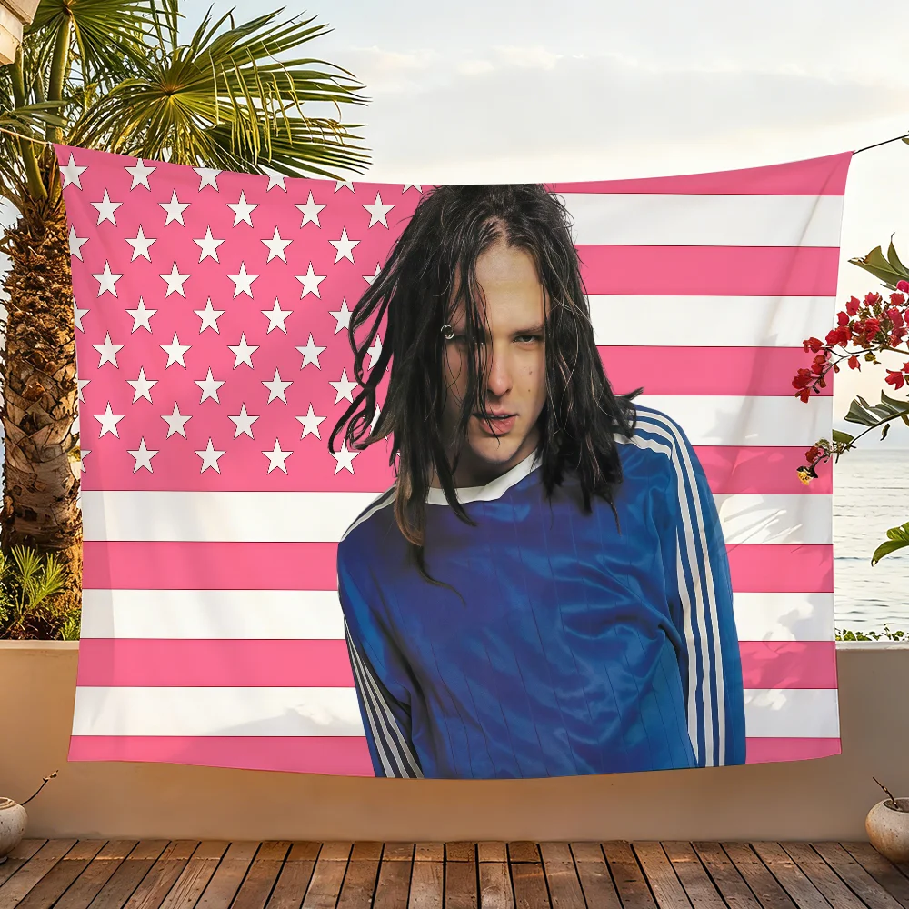 Singer J-Jonathan D-Davis-S USA flag For Garden Party Living Room Home Wall Decor Banner Bedroom Outdoor Tapestry