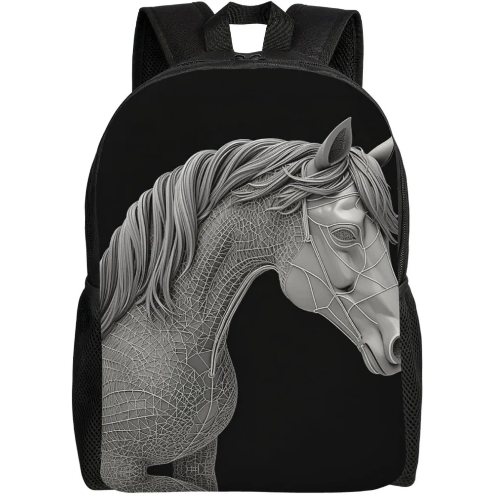 

3d View Horse милый рюкзак водонепроницаемый легкий рюкзак для ноутбука сумка через плечо повседневный рюкзак для женщин и мужчин