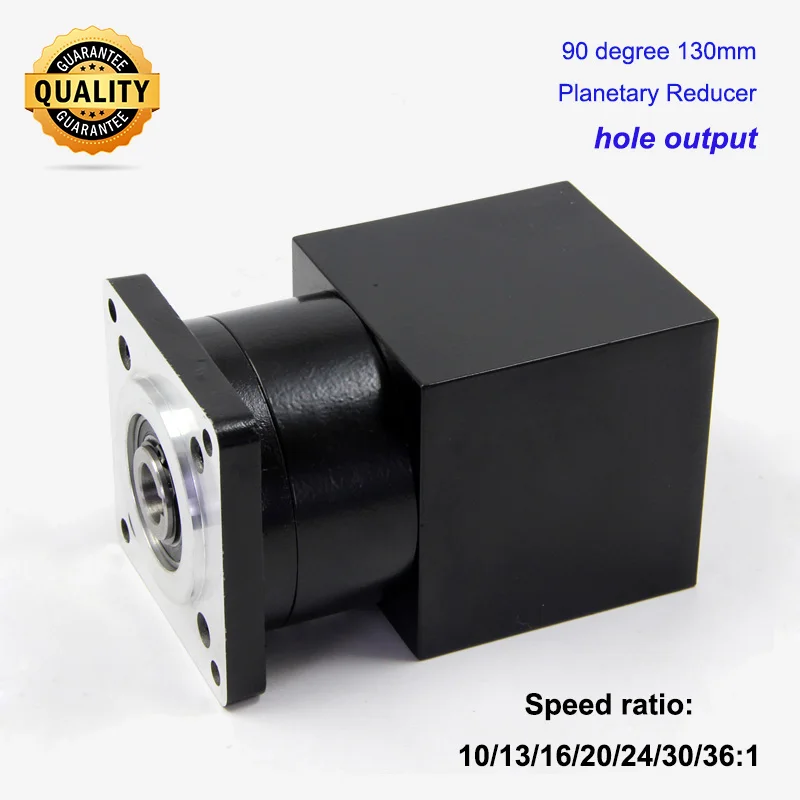 10:1 13:1 16:1 20:1 24:1 30:1 36:1 Planetary Gearbox 130mm Reducer 90 Degree Right Angle Hole Output for 130 Servo Motor