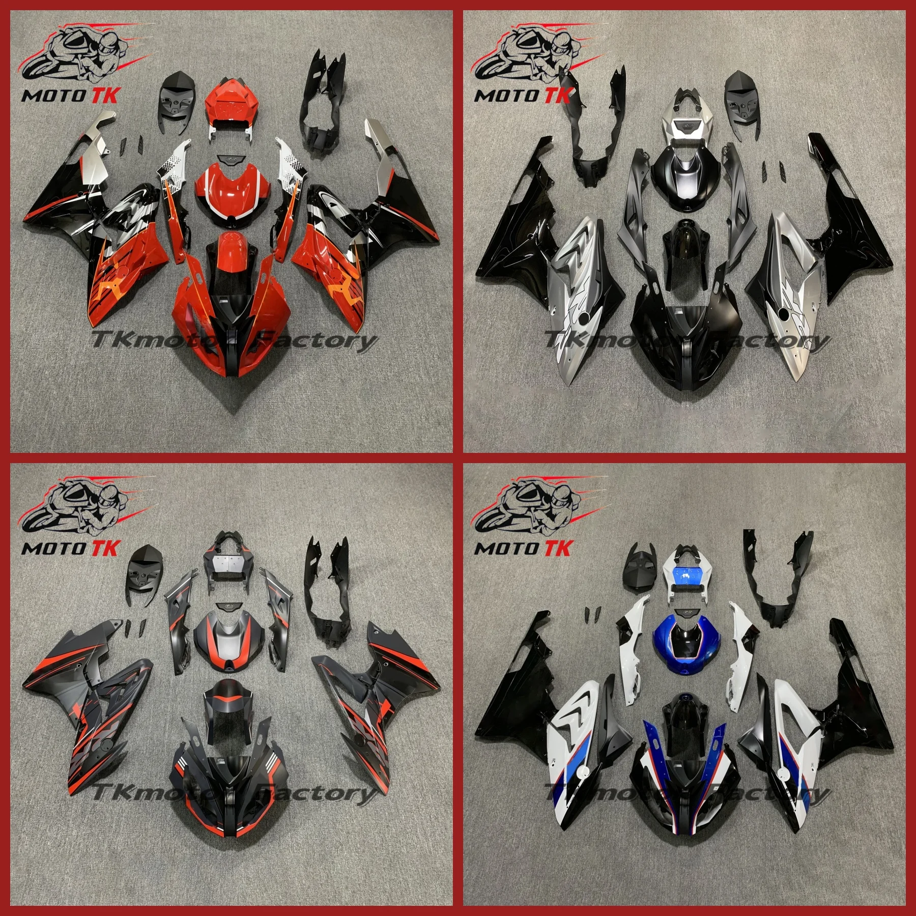 New ABS Motorcycle Fairings Kit Fit For S1000RR S1000 RR 2015 2016 Bodywork Set White Blue Red Water Transfer Printing