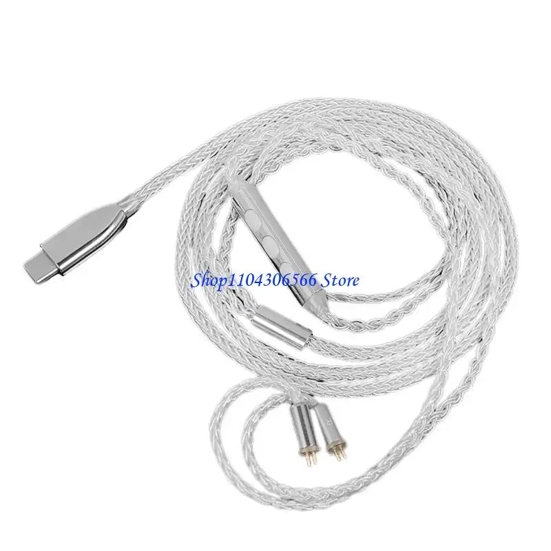 Cáp nghe 02DD 3,5 mm/Type-C 8Core BRAIDED TARETONE