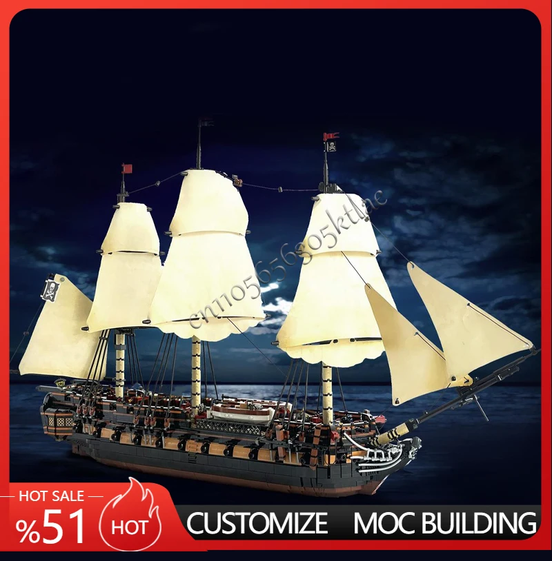 

5733 PCS Medieval Retro Model Ship MOC Defense Building Bricks Heavy Technology Blocks Gifts Christmas Toys DIY Sets Assembly