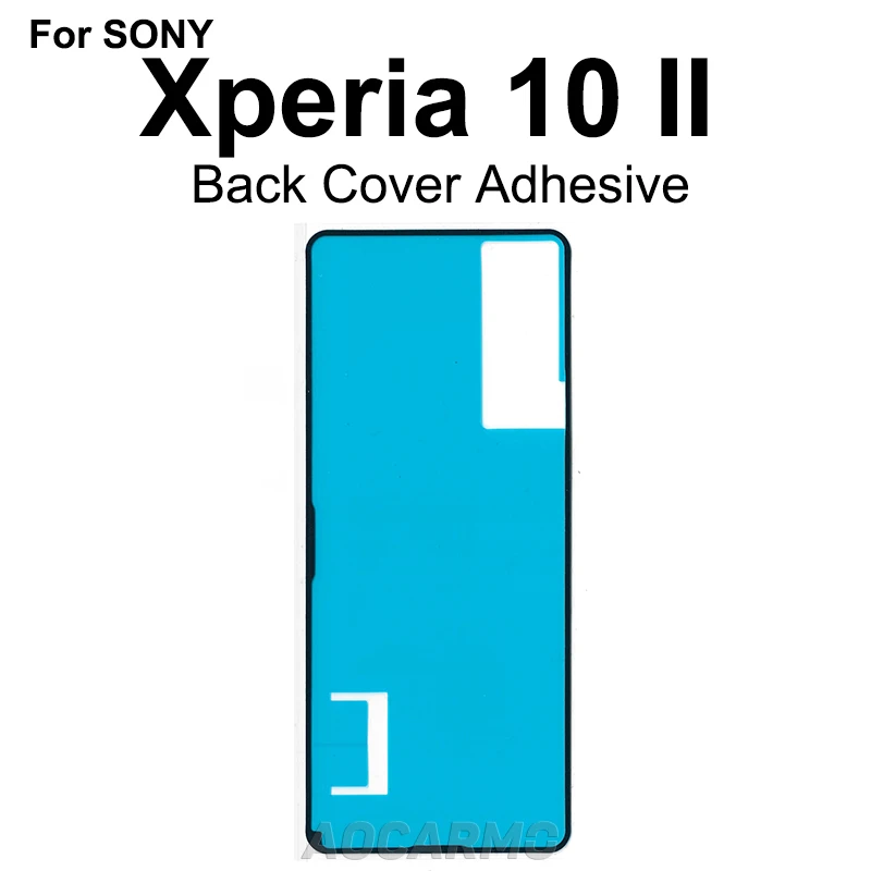 Aocarmo For Sony Xperia 10 II X10ii XQ-AU51 XQ-AU52 SO-41A SOV43 Front LCD Screen Sticker Tape Glue Back Cover Adhesive