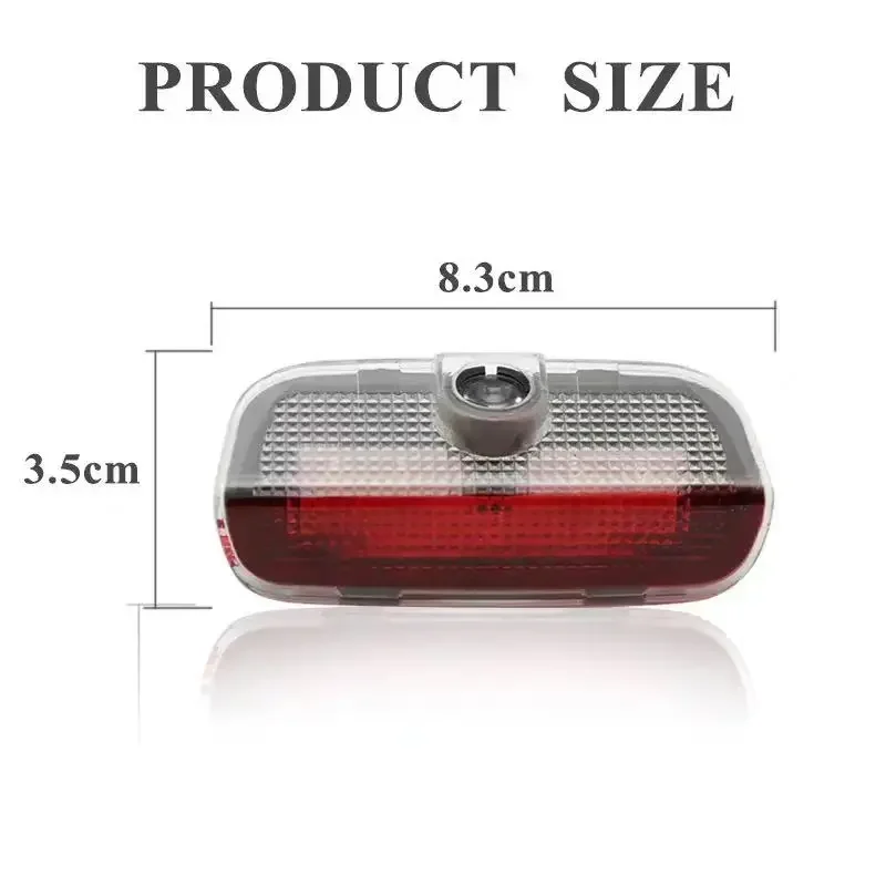 New 2PCS Car Door Emblem LED Light Welcome Lamp Wireless Laser Projector For Volkswagen Rline Jetta Golf Beetle CC Polo Passat view 4