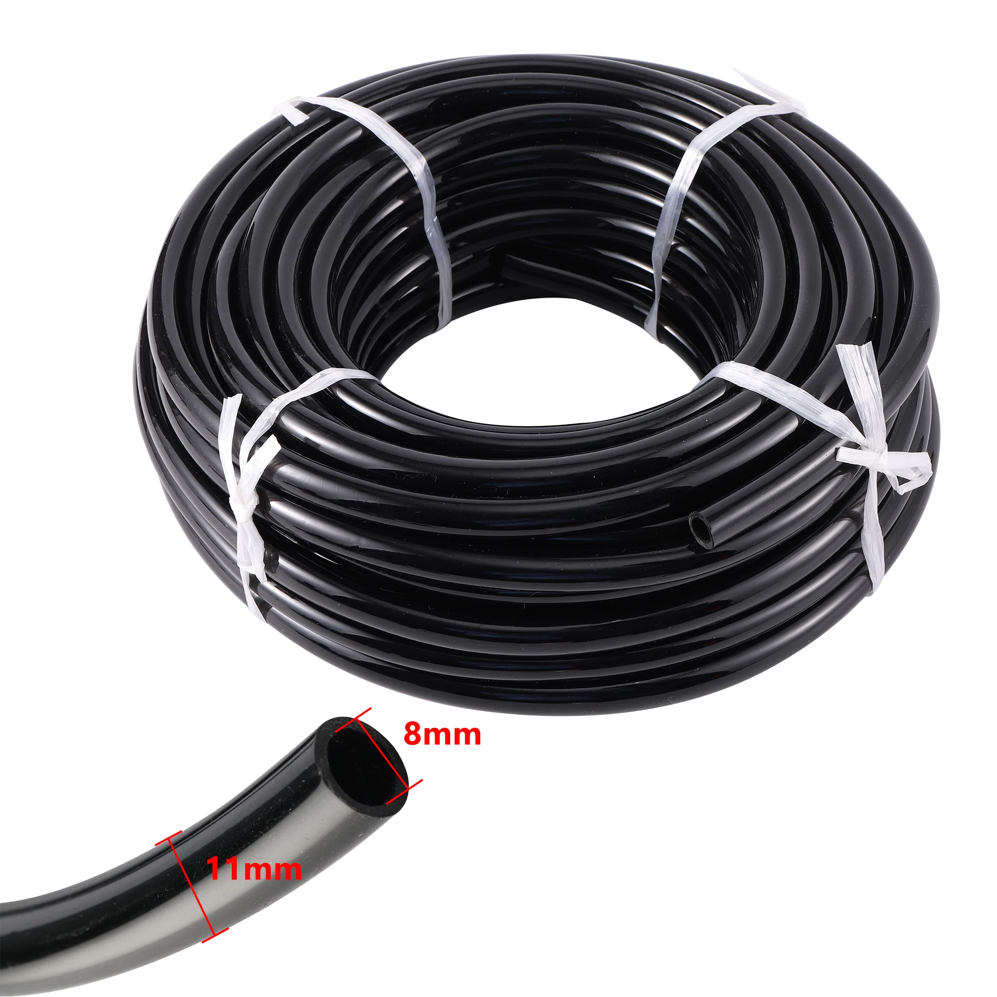 10 Meter 3/5 mm 4/7 mm 8/11 mm PVC-Schlauch Gartenbewässerungsschlauch Tropflandwirtschaft Bewässerung Schwarz Mikrobewässerungsschlauch Rohrschlauch – Detail 9