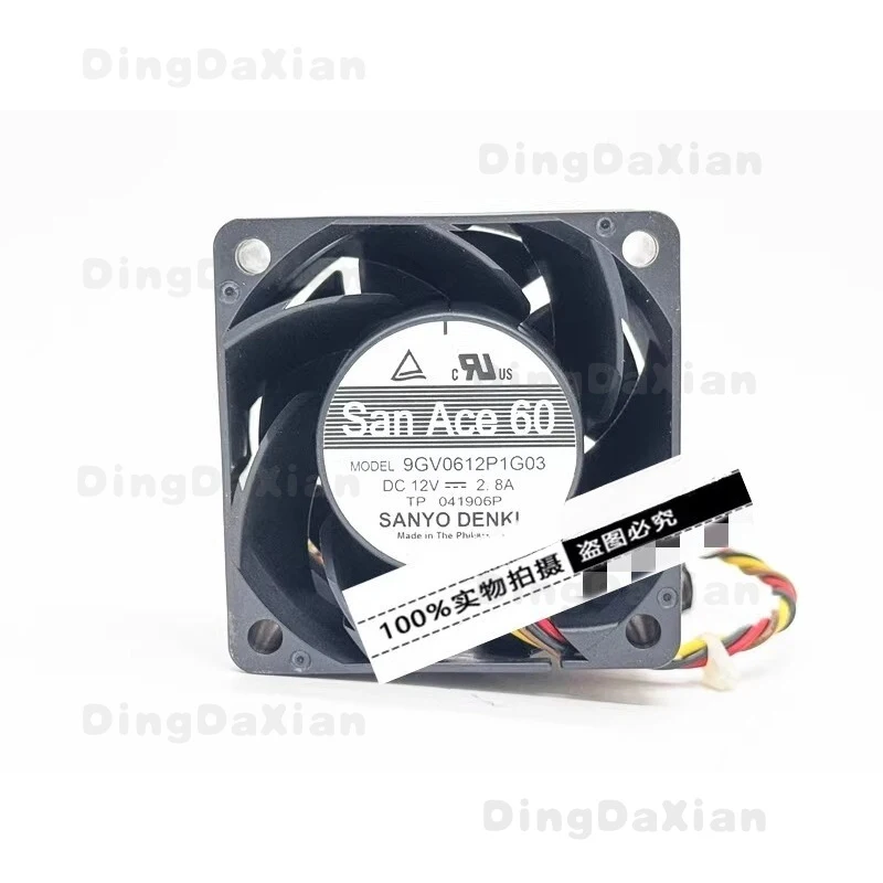 D 1 pcs PWM Violent Cooling Fan For Sanyo 9GV0612P1G03 6038 6CM 12V 2.8A