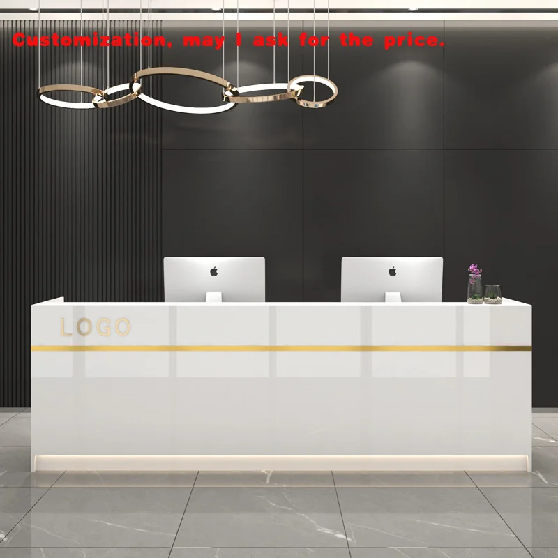 

custom.Bar cashier simple modern paint counter company clothing store shop front desk reception desk reception desk