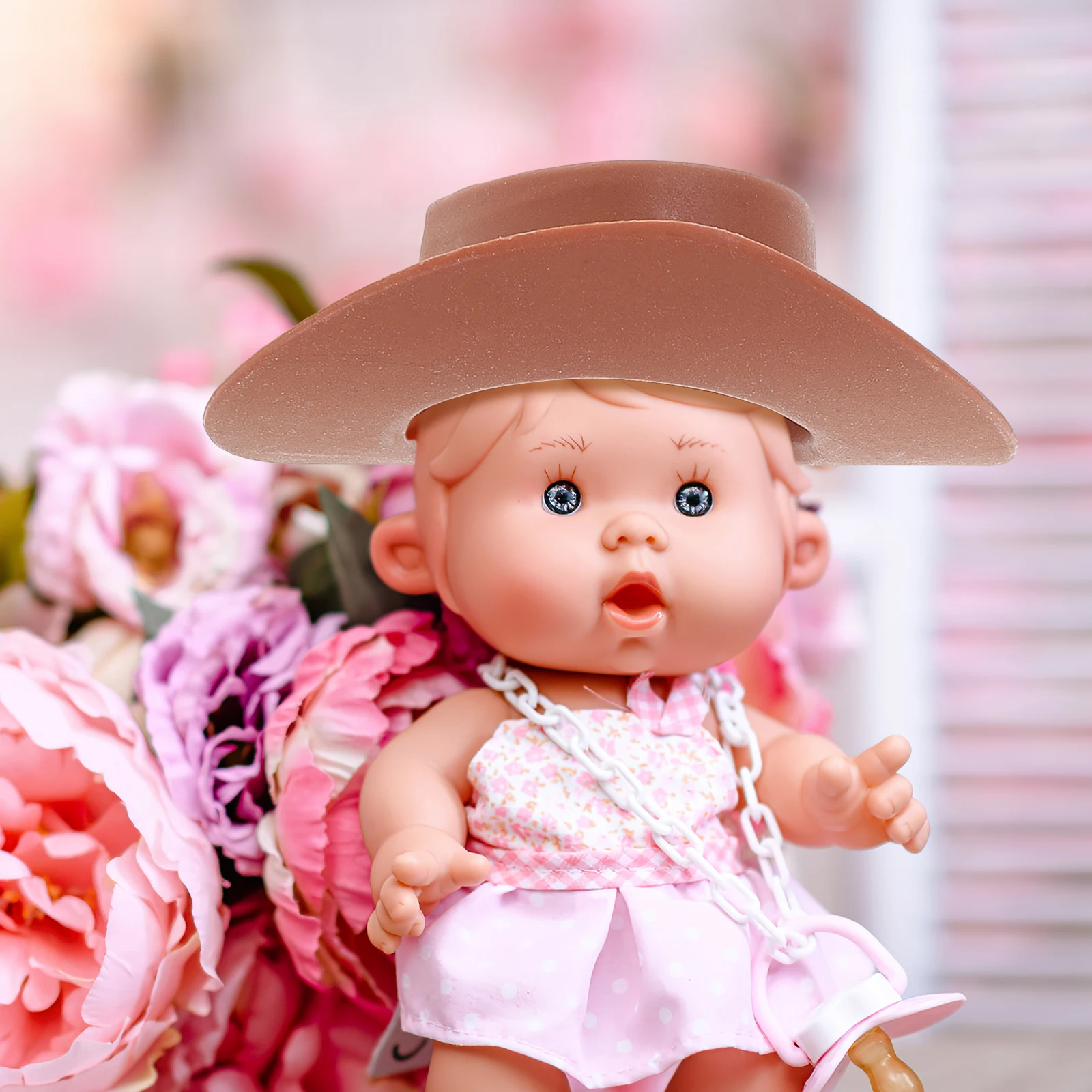 

20 Pcs Mini Cowboy Hat Boys for Tiny Hats Crafts Baby Costume Headwear Plastic Miss Bulk Decoration Dollhouse