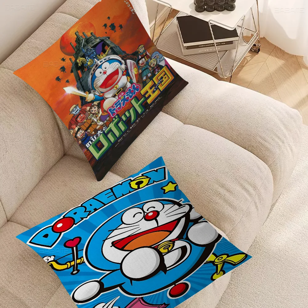 Anime D-Doraemon Personalized Pillow Cover Kids Bedroom Wild Party Decor Pillowcase Kid Birthday Shower Gift