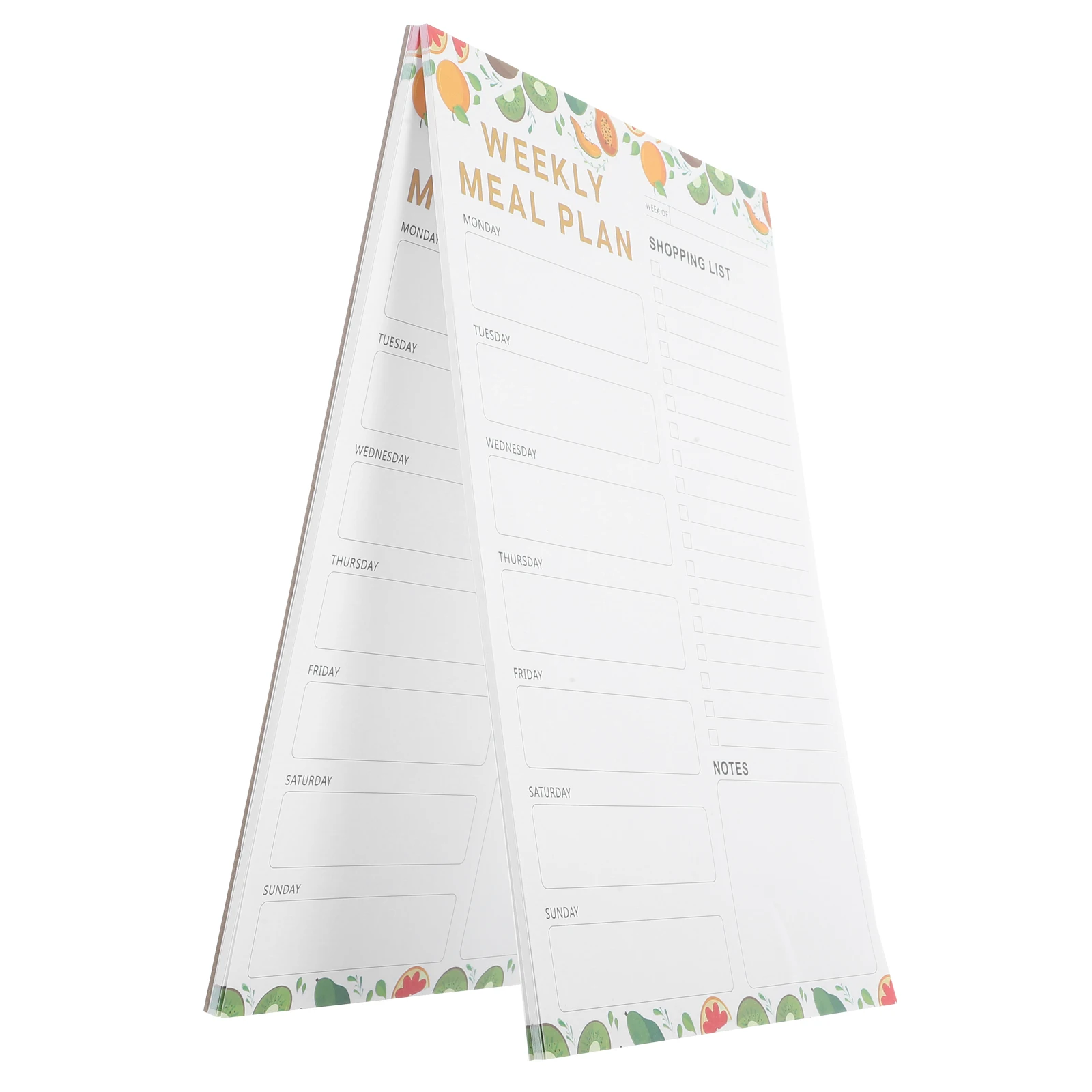 

60 Sheets Refrigerator Stickers Planners for Meals Groceries Shopping List Double Offset Paper Grocery Notepad