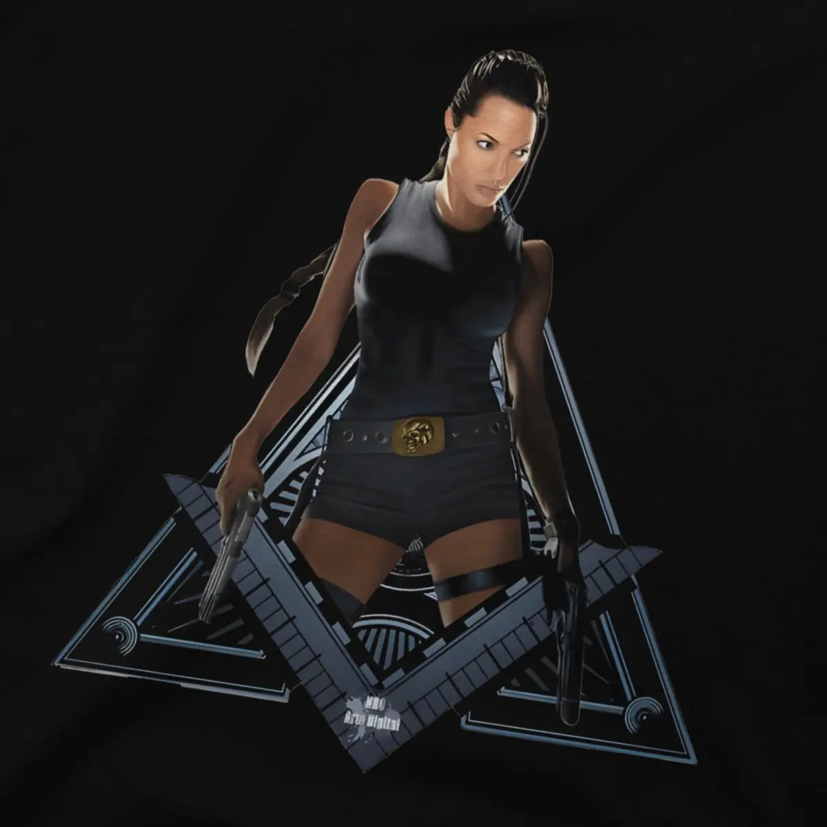 قبر رايدر-خمر القطن تي شيرت للرجال والنساء ، ملابس لعبة لارا