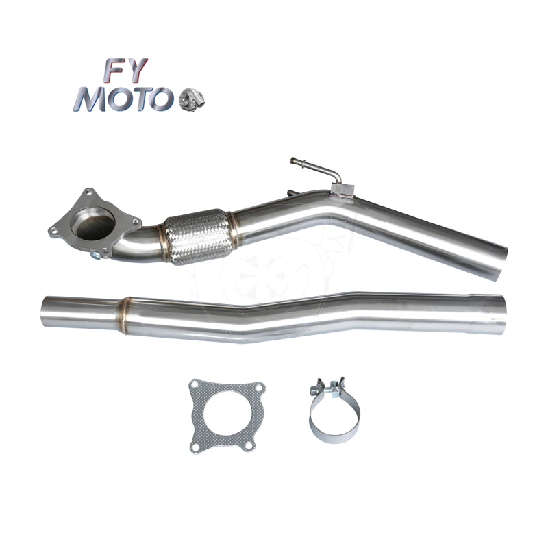 LHD & RHD Universal Fit Catless Turbo Downpipe Direct Bolt-On For VW Golf MK5 MK6 GTI Audi A3 2.0L Turbo 2006 Onwards