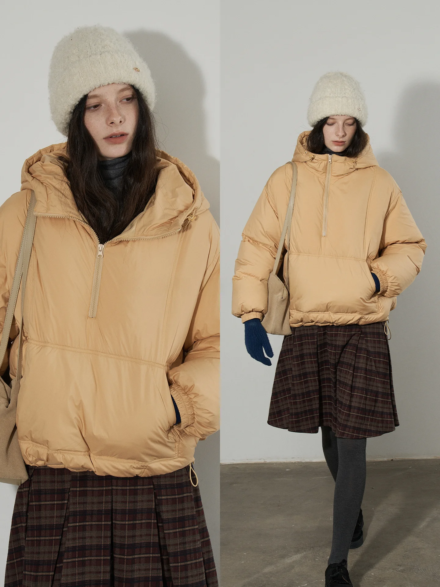 

Женская пуховая куртка Lofi: новая модель, свободный крой, с капюшоном, теплая, зимняя, на молнии, удобная, с наполнителем из пуха