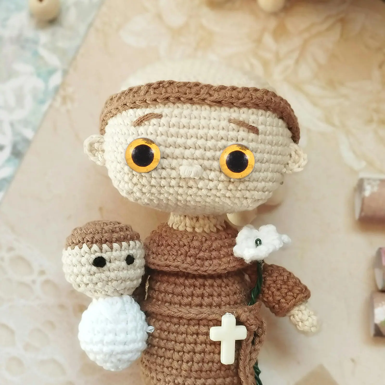 

100 шт. стеклянных глазок для игольчатого валяния, реалистичные круглые глаза для рукоделия, для изготовления мягких игрушек, безопасные глазные шары