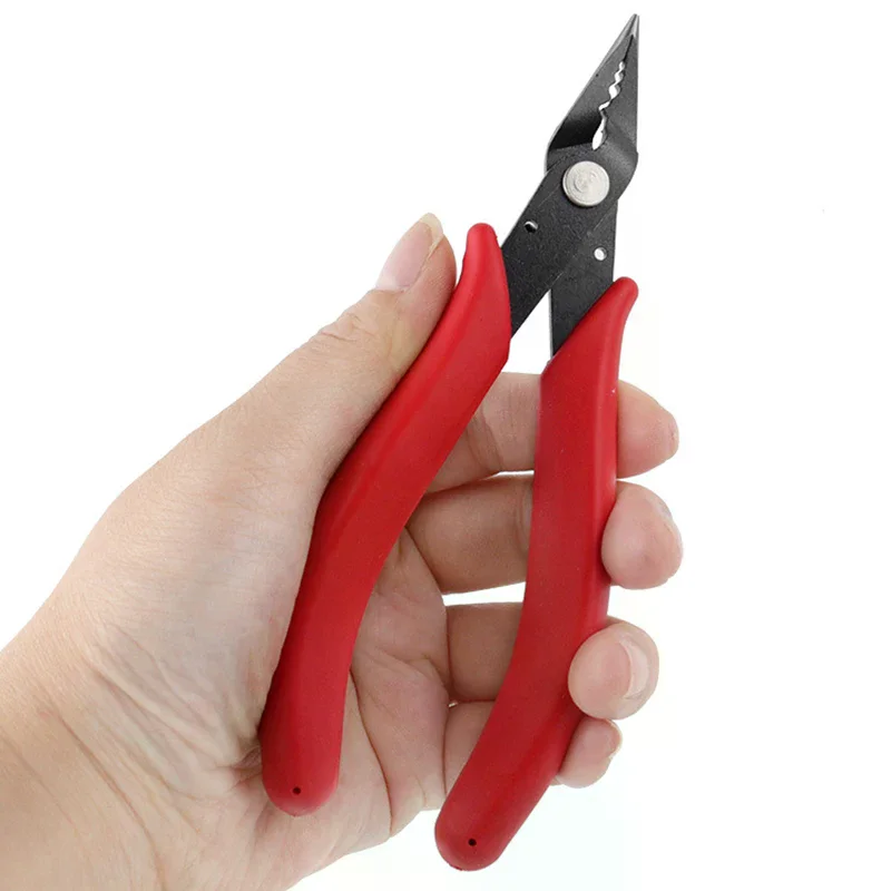 Jewelry Crimping Pliers for Making Tips Tool Tweezers Crimp Nose Pliers Jump Rings & Split Rings Double Rings DIY Accessories