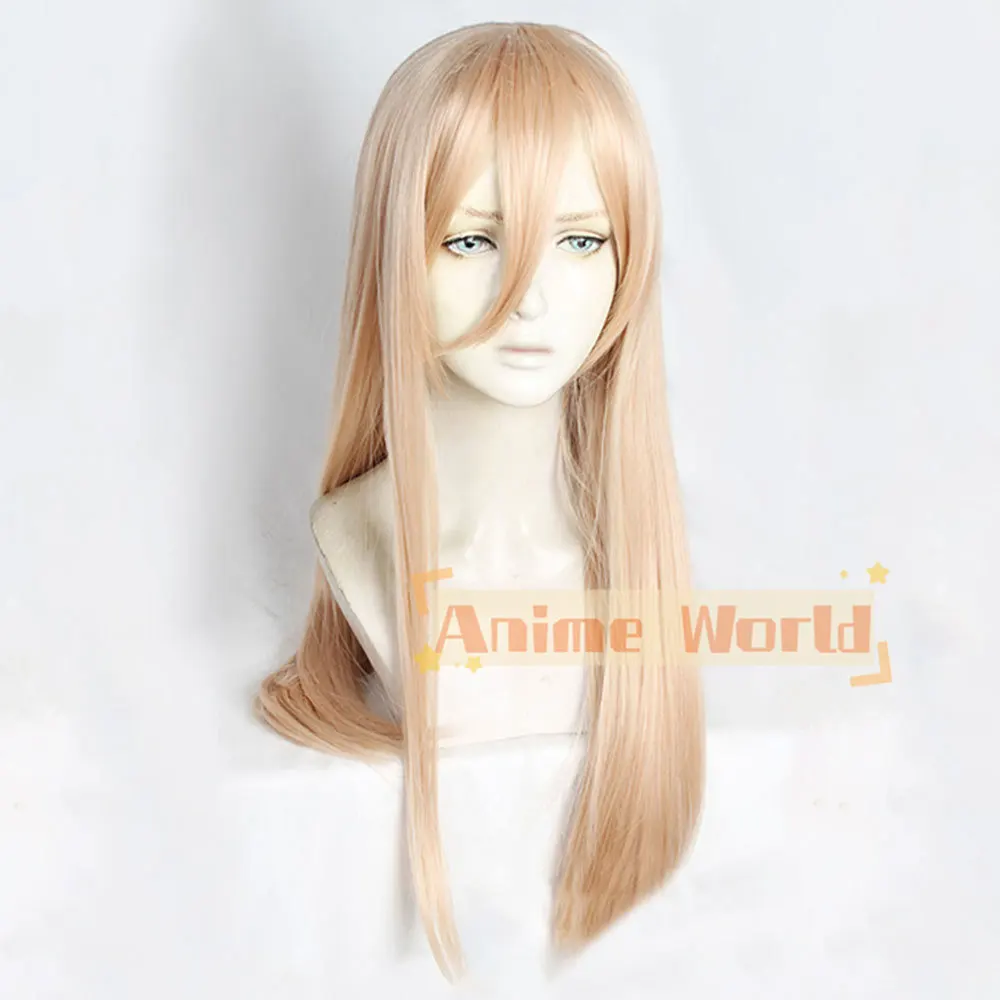 STRIVE Millia Rage Golden Orange Cosplay Wig  Synthetic Hair Halloween Role Play Party Carnival Wig Cap