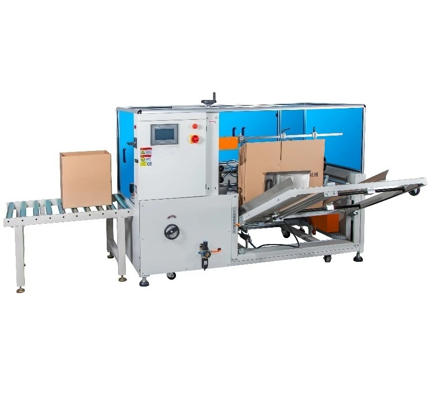 Food Beverage Factory Automatic Carton Erecting Machine Unpacking Bottom for Packaging Equipment Custom