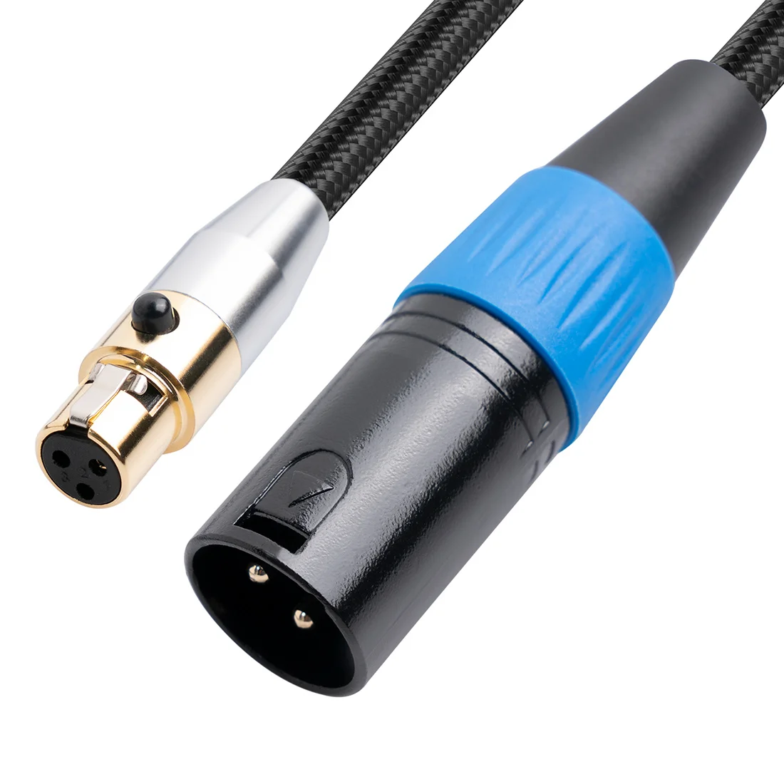 3-Pin Mini XLR Male to XLR Female Adapter Cable Balanced Cord for Recording, Speaker Systems,Radio Statio,1Ft/0.3M