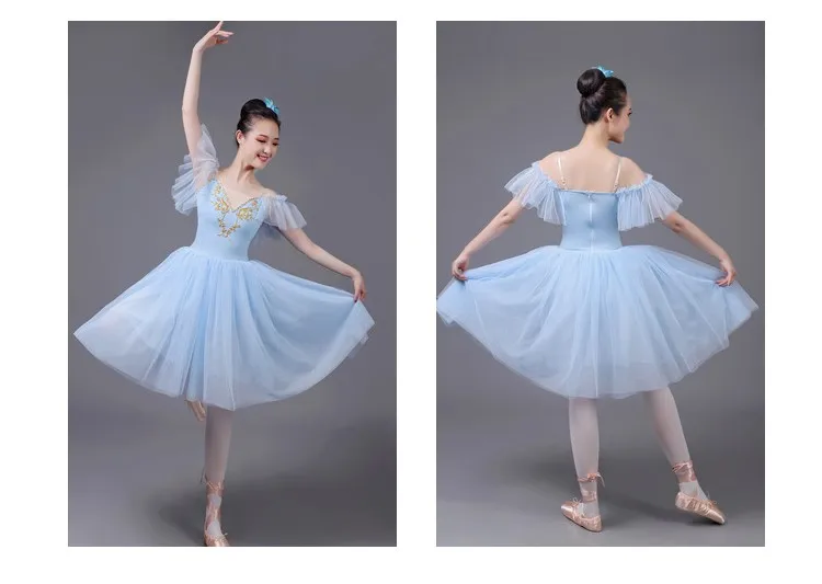 زي أداء تنورة الباليه للأطفال، تنورة شاش للرقص للبالغين، تنورة منفوشة، زي أداء احترافي جديد