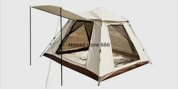 Outdoor portable folding automatic thickened rain and sun protection canopy park