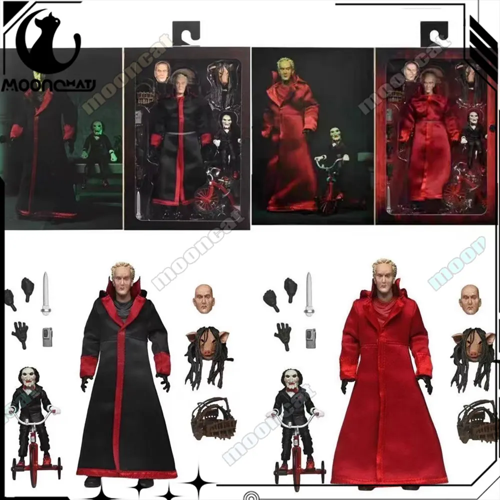 

Neca Toys Figure Saw Jigsaw Red Robe Action Figure Black Robe Gk Statue Manga Deluxe Figure Anime Collection Ko Model Gift
