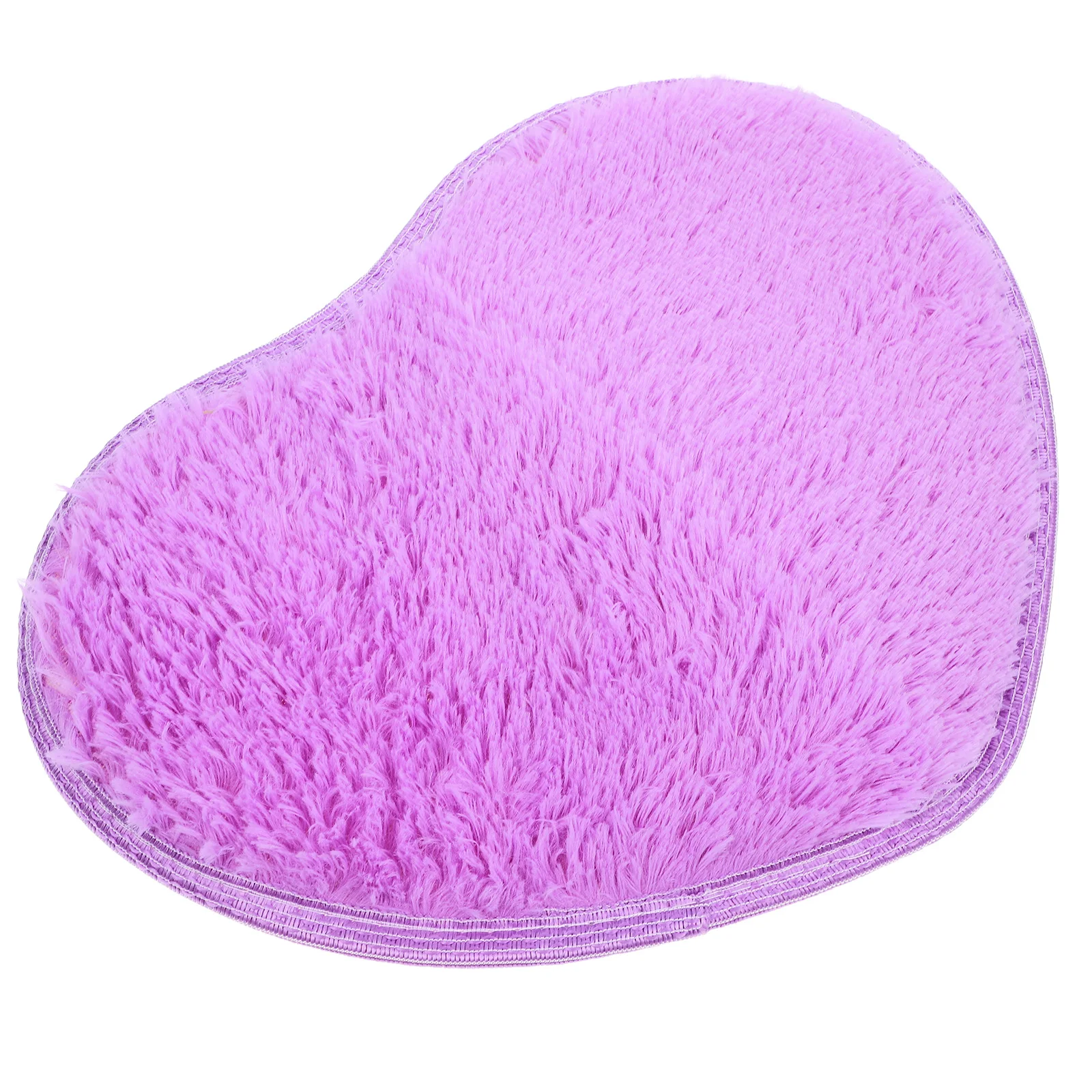 

Heart Shaped Floor Mat 30x40cm Light Purple Soft Polyester Rug for Bedroom Living Room Cozy Decor Carpet