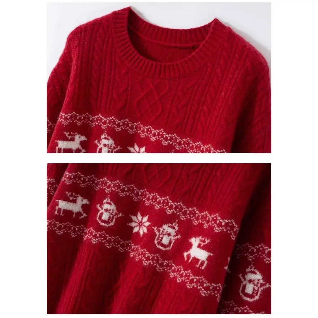 

Cisas Aosphere вязаный свободный свитер круглый Ne с кисточками теплый зимний повседневный длинный мужской топ из полиэфирного волокна све