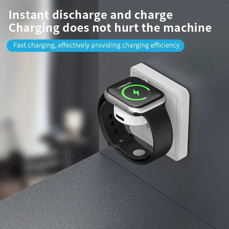 Fast Magnetic Watch Wireless Charger For Apple Watch 9 8 7 6 5 4 3 SE Ultra IWatch Dock Adapter Portable PD USB Charging Station