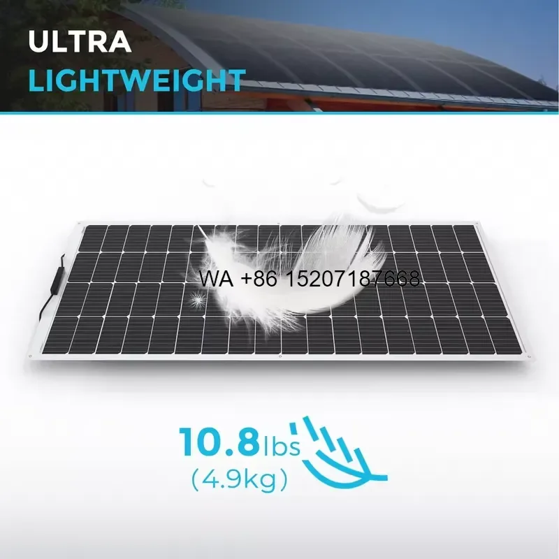 Wmwmnu Walkable Flexible Solar Panel Custom 50W 100W 160W 200W 300W 360W 18V 24V for RV Roof